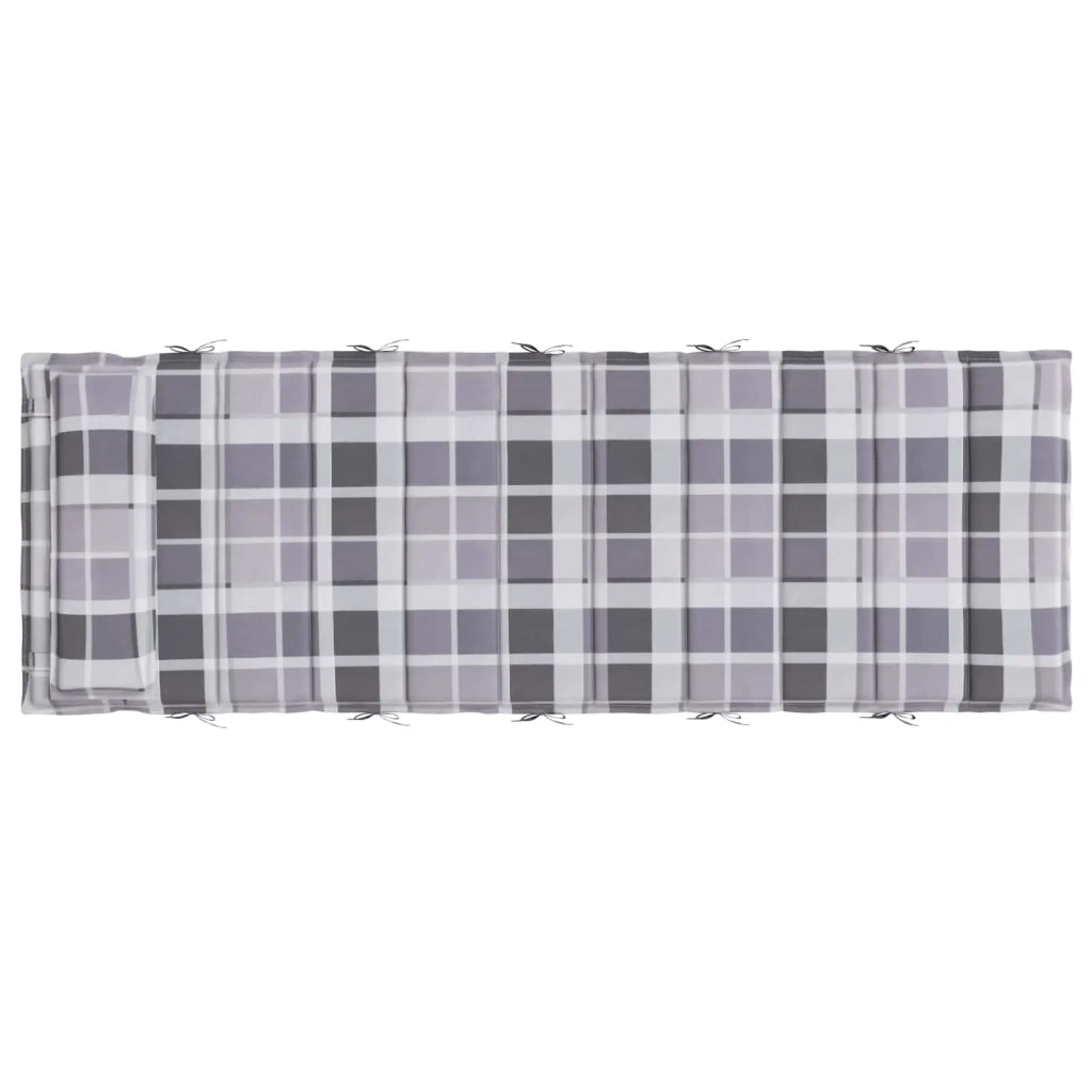 Cuscino per Lounger Sole Grigio 178 x 60 x 4 cm Tessuto Oxford