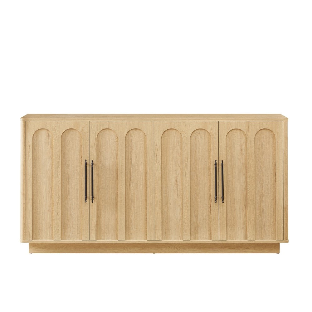 Credenza con 4 Ante ¨C MINIMAL ¨C Legno, Soft-Close, 160cm, Soggiorno