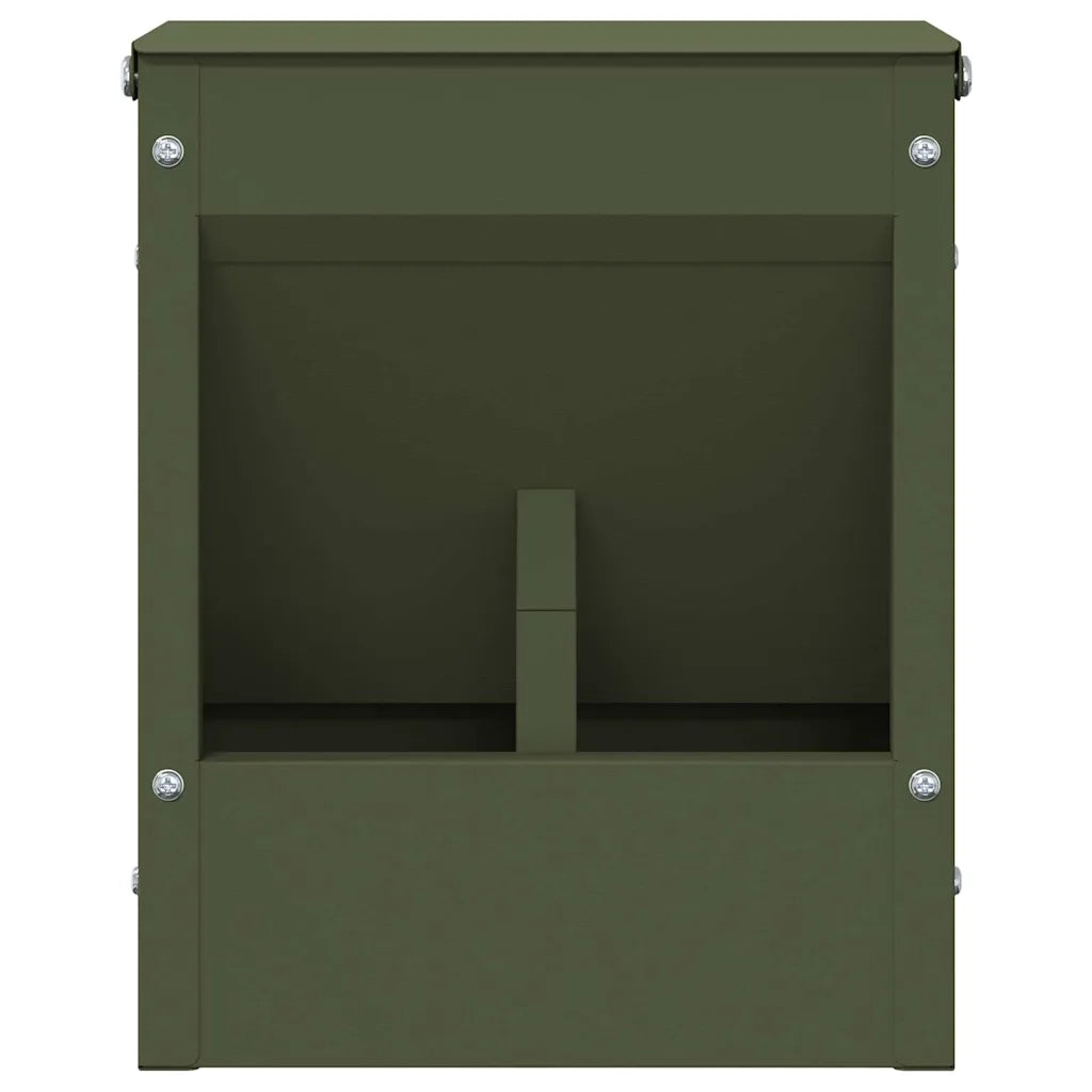 Mangiatore per conigli Verde oliva 20 x 12,5 x 25 cm 874589