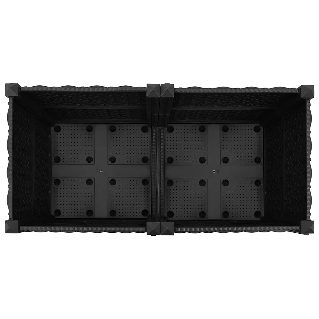 Fioriere | Cassetta per fiori | Letto rialzato 80x40x38 cm in polipropilene