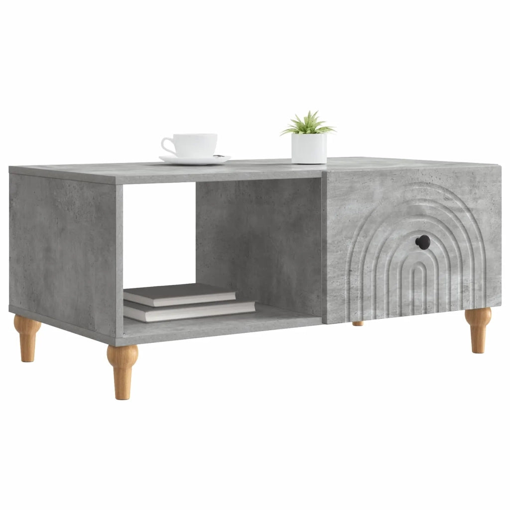 Tavolino da salotto Grigio Cemento 90 x 50 x 40 cm