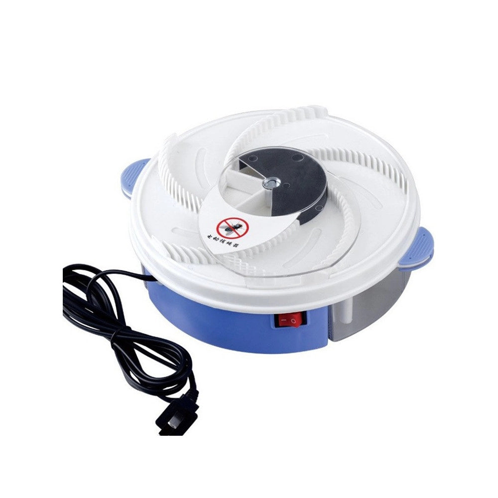 Trade Shop - Trappola Elettronica Per Mosche Zanzare Repellente Insetti Esca E Disco Rotante -