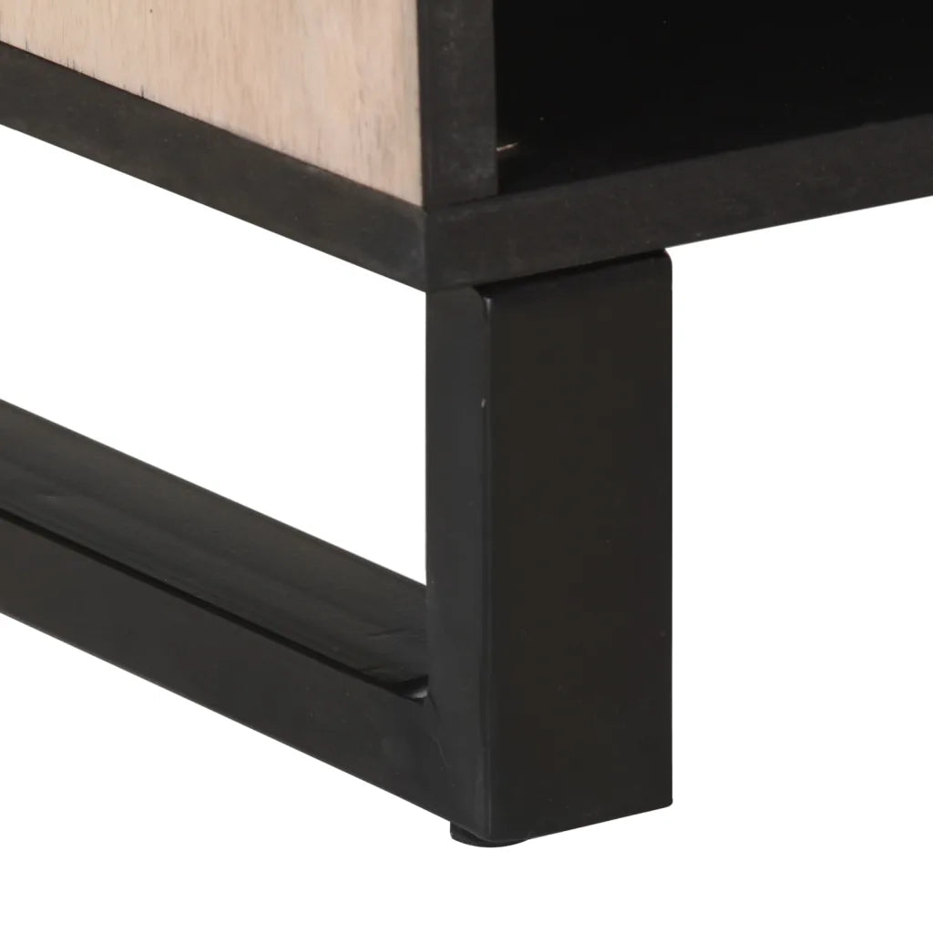 Credenza | Madia | Buffet da pranzo | Armadio da pranzo 80x34x75 cm in Legno Massello di Mango