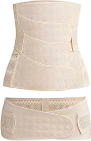 Postpartum Buikband 3-in-1 per Donne - Cintura postnatale - Cinture postpartum - Cintura per donne dopo gravidanza - XX-Large - Beige