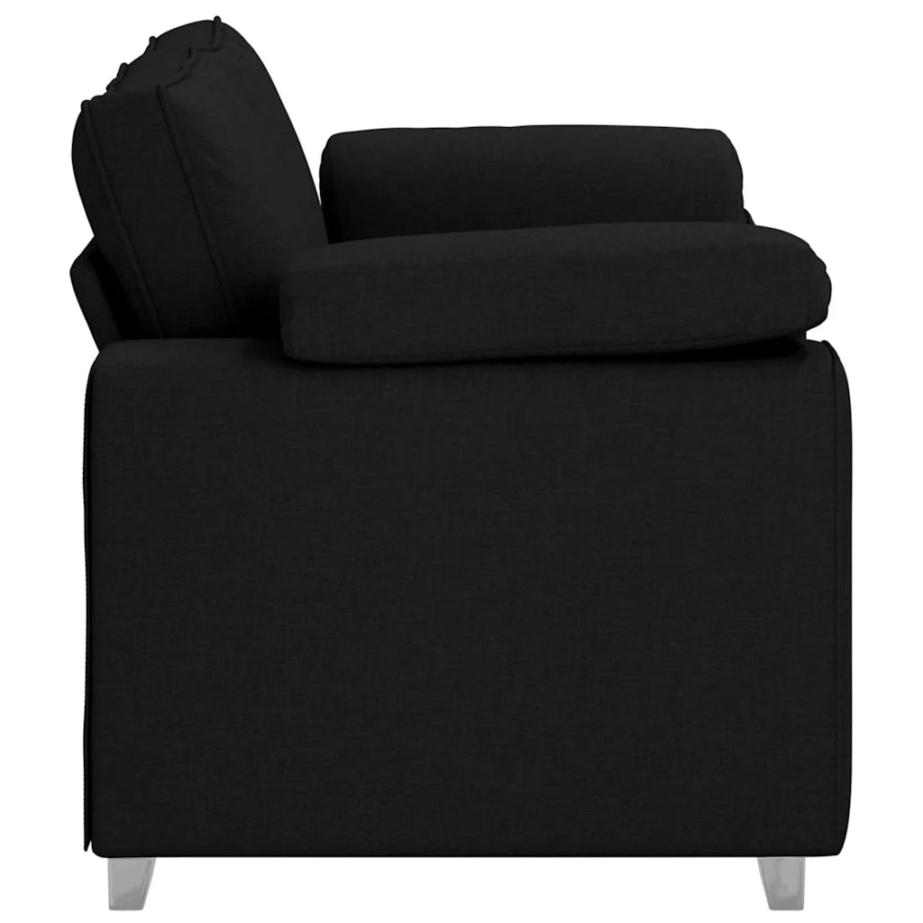 Divano-Sofa-Divanetto Nero 160 x 77 x 82 cm Tessuto
