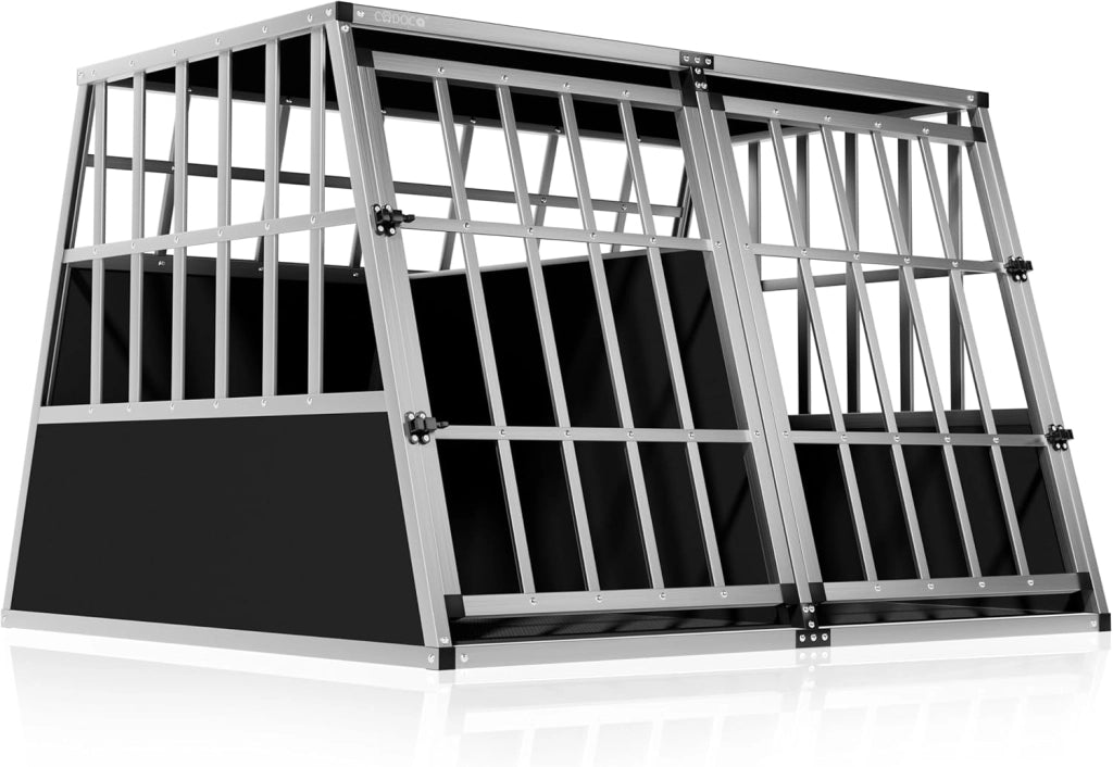 ® Trasportino Cani XL 89x70x51cm Richiudibile Alluminio Impermeabile Box Auto Cagnolini