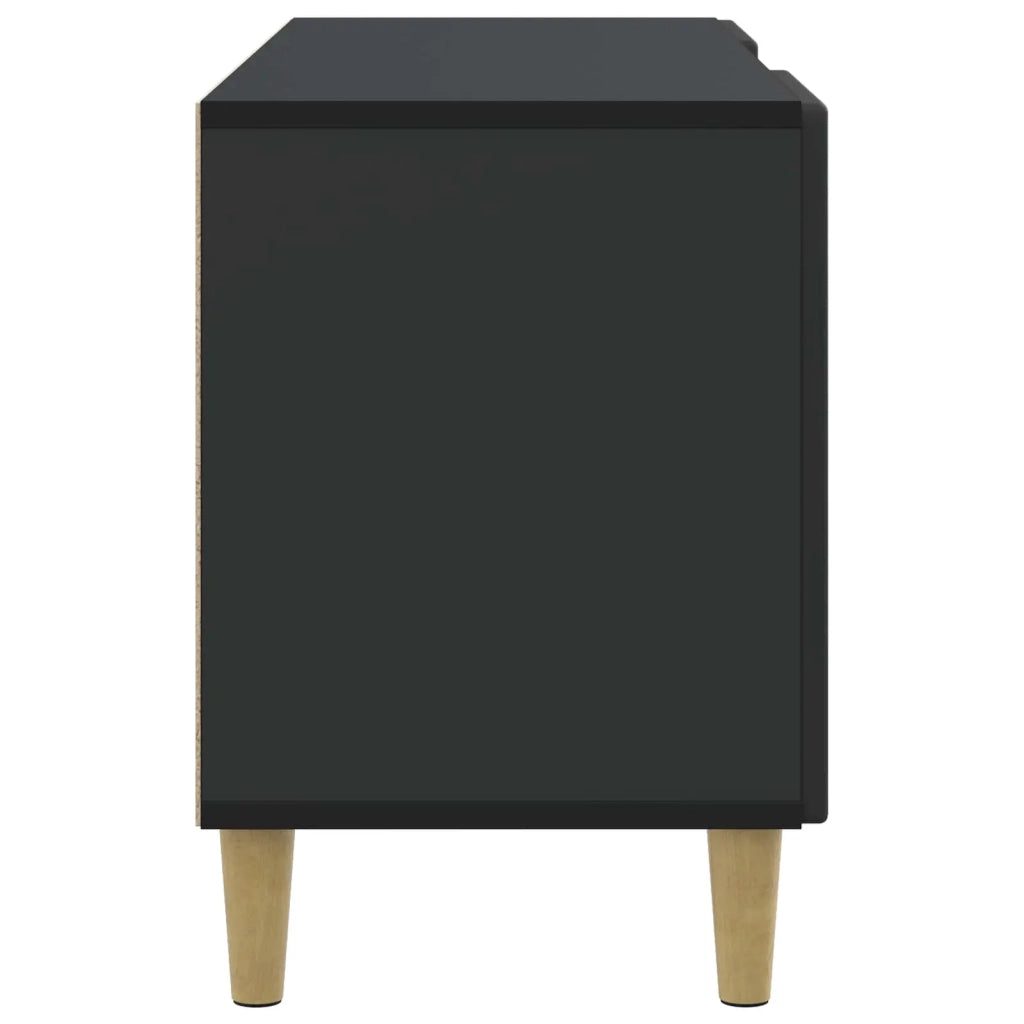 Mobile TV Nero 102 x 34,5 x 50 cm Legno ingegnerizzato