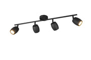 Faretto a soffitto NANCY RL 4xGU10 nero metallo