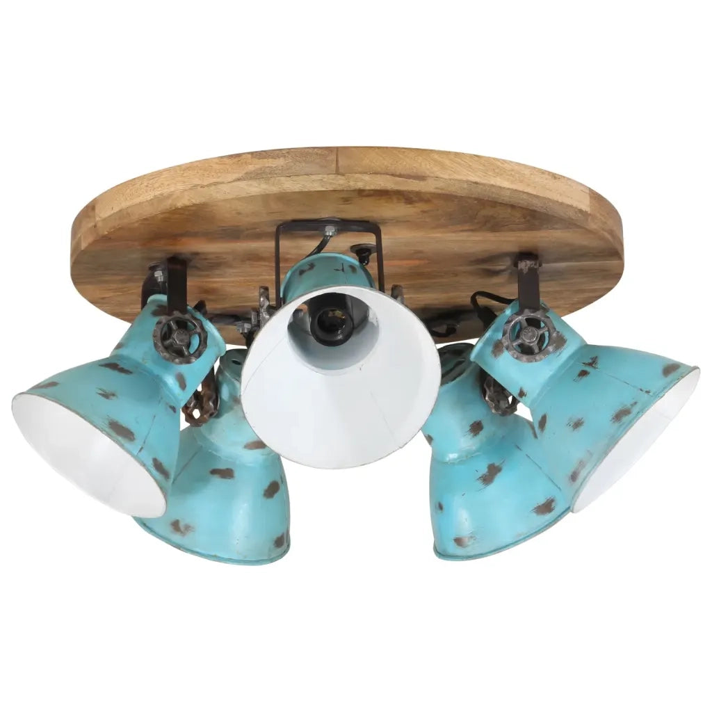Lampada da Soffitto 25 W Blu Anticato 50x50x25 cm E27 CFW4927272
