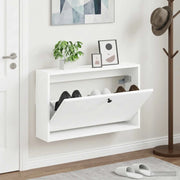 Mobiletto per Scarpe da Muro BREDA 71 x 17 x 43 cm Bianco 897505