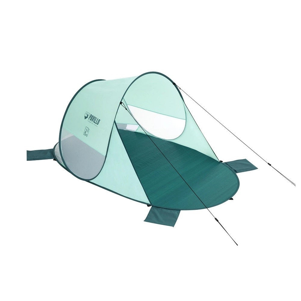 Trade Shop - Tenda Da Spiaggia Pop-up Beach Quick 2 Posti 220x120x90cm Borsa Trasporto 68107 -