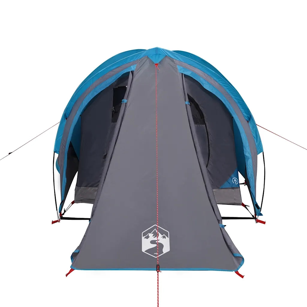Tenda da Campeggio a Cupola per 2 Persone-Tenda per Escursionismo Blu Impermeabile 338146