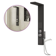 Sistema di pannelli doccia sistema di pannelli per bagno miscelatore doccia soffione doccia getto vasca interni casa alluminio nero 02_0003120