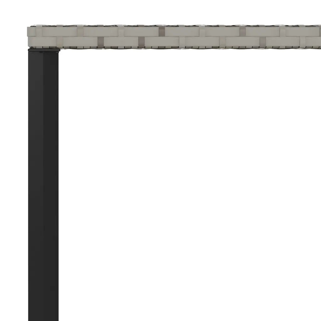 Set da Pranzo da Giardino 6 pz con Cuscini in Polyrattan Grigio 3186651