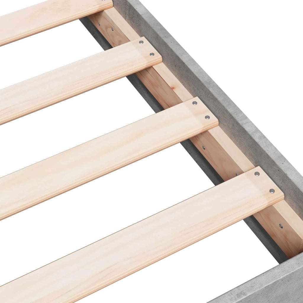 Struttura letto a pavimento Grigio Cemento 80 x 200 cm 8009080