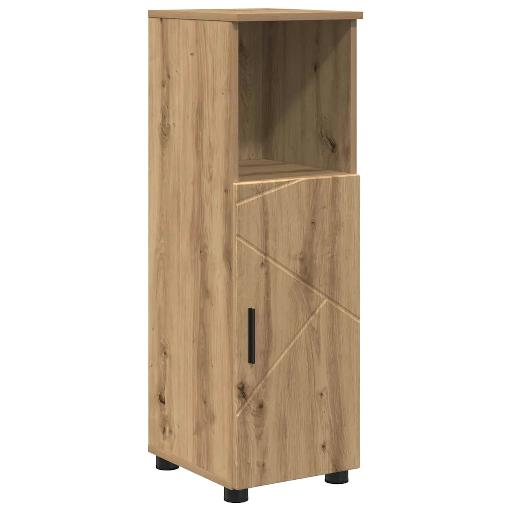 Mobile da Bagno con porta Rovere artigianale 30 x 35 x 95 cm
