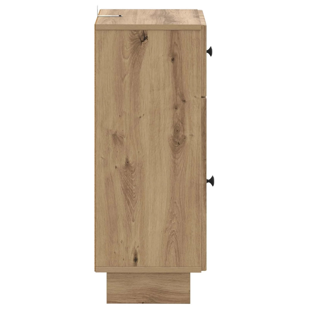 Mobiletto da Bagno EDE Rovere Artigianale 30 x 31 x 80 cm 895954