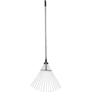 Rastrello da giardino retrattile con manico cromato fisso 780x320x230mm