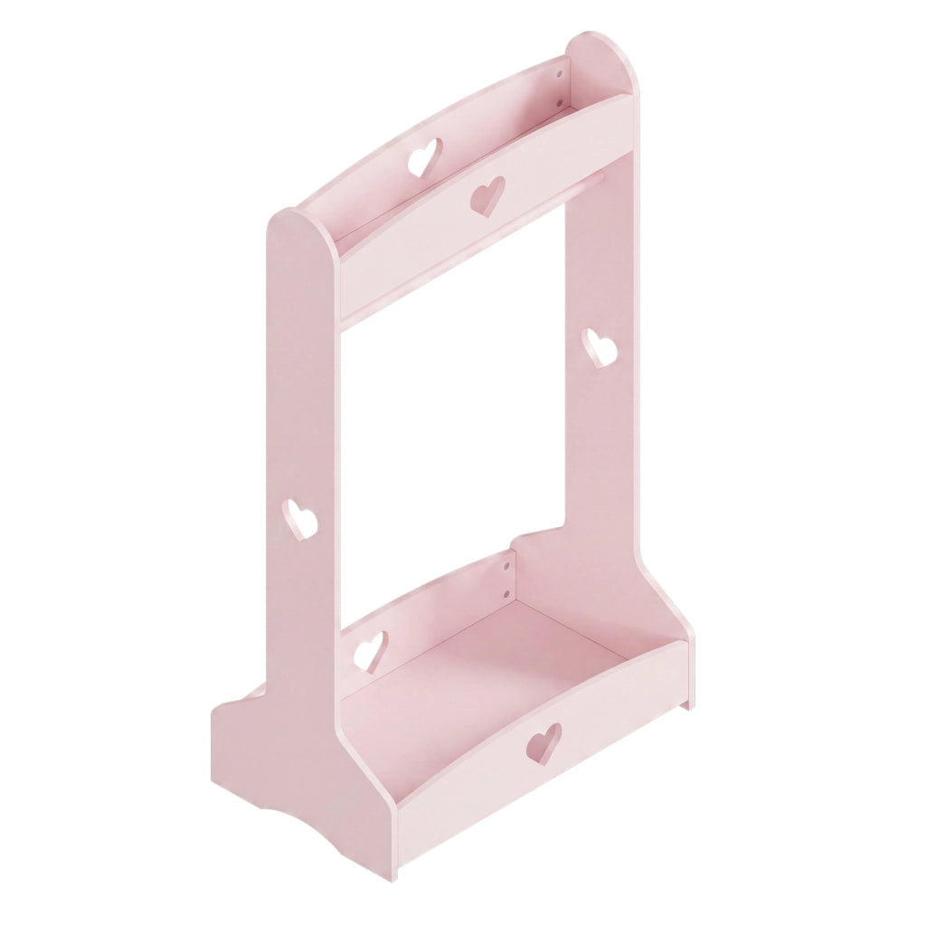 Appendiabiti da Terra Haandsvanssad per Cameretta 126x73x43 cm - Rosa [en.casa]
