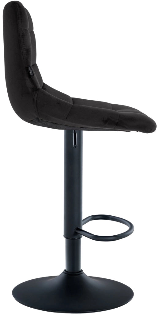 Sgabello Jerry Velvet nero,nero