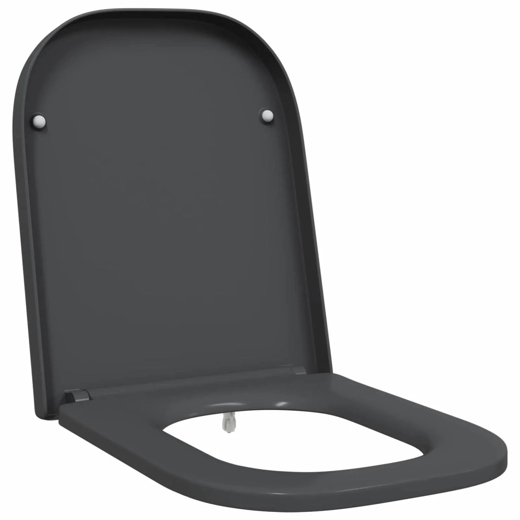 Sedile del WC Antracite 47,5 x 35 x 3,6 cm Duroplast 42002358
