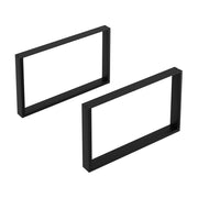 Set di 2 Gambe Rettangolari 'Makers' in Acciaio per Mobili Fai da Te (LxA) 66 x 40 cm Nero [en.casa]