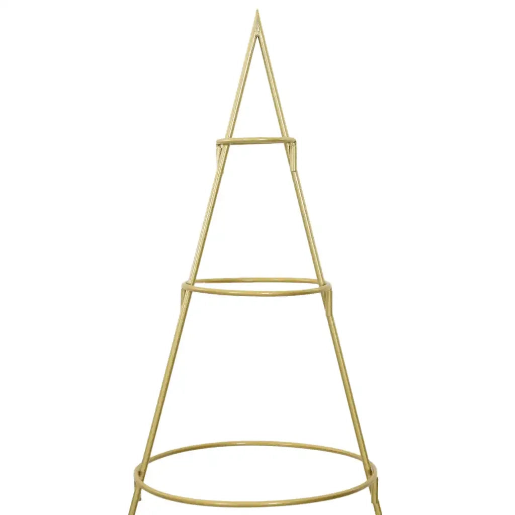 Albero di Natale | Decorazioni natalizie in metallo con supporto Oro 180 cm