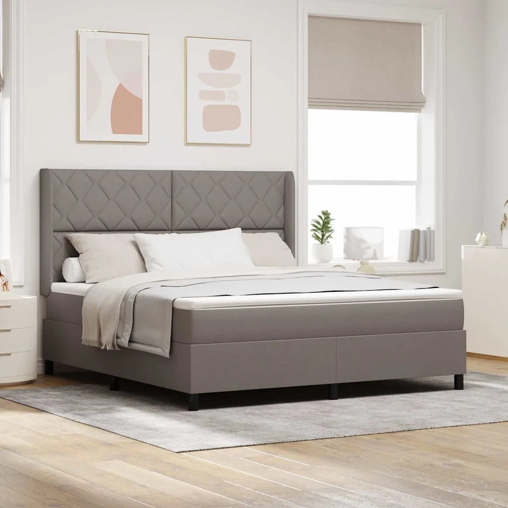 Letto a Sorgente LED con materasso Talpa 180 x 200 cm Tessuto 3343585