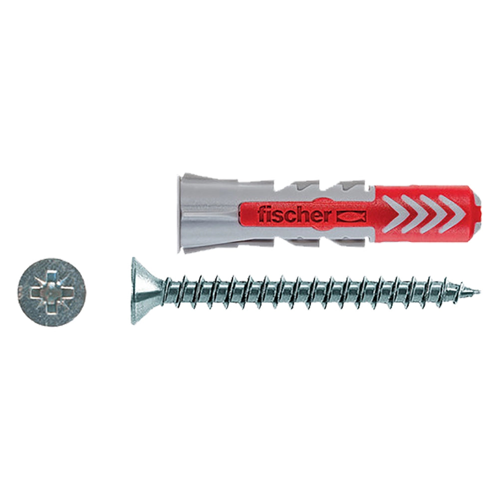 TASSELLO CON VITE 'DUOPOWER' 8 S Ø  8 x 40 - vite 5x50 mm- 50 pezzi  - FISCHER