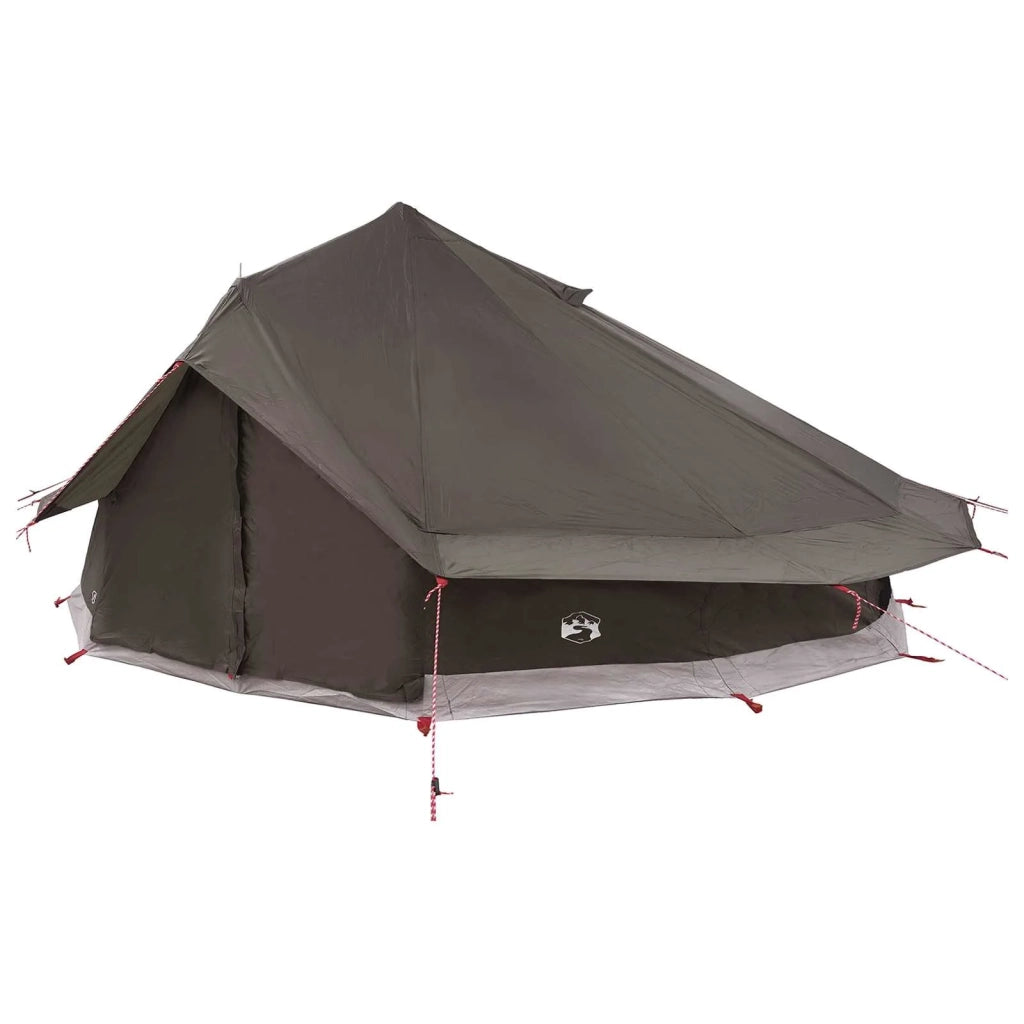 Tenda Tipi con tetto Marrone Grigio 800 x 800 x 430 cm 42029021