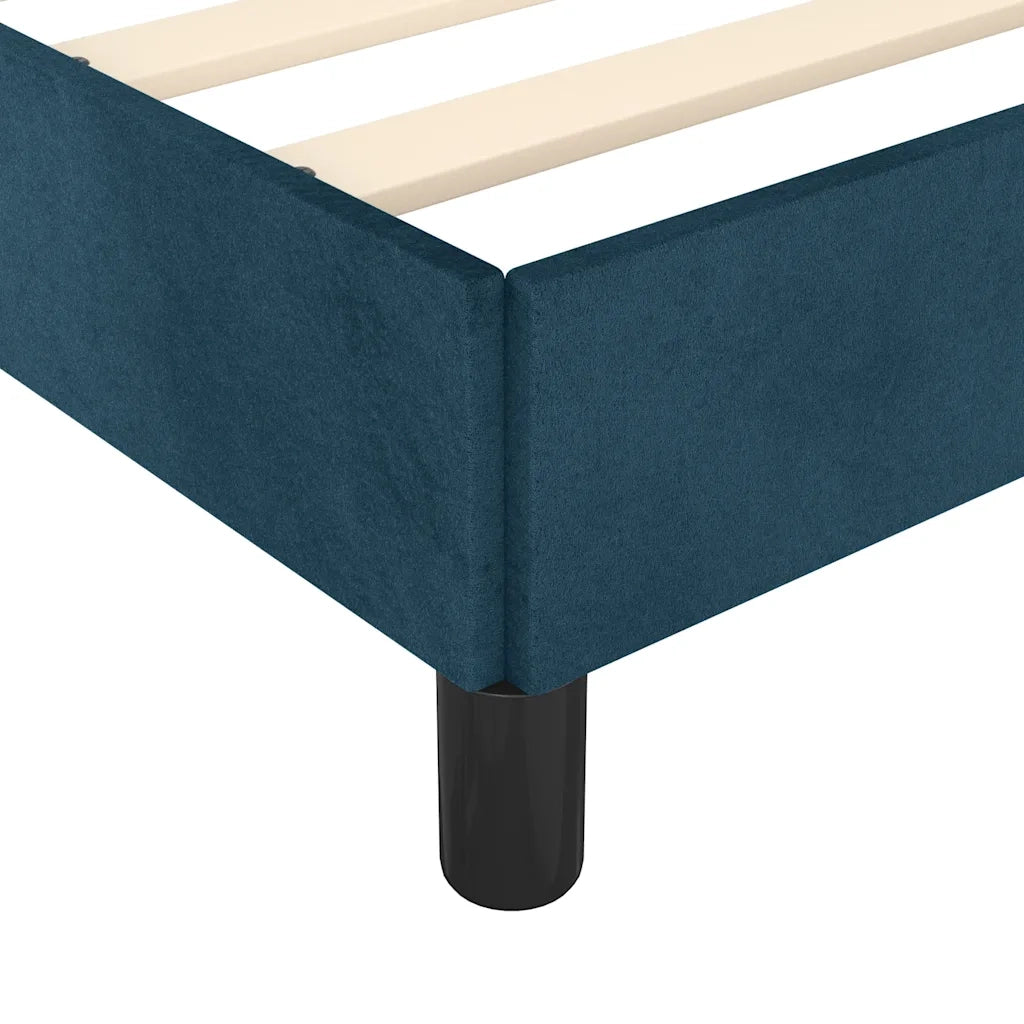 Giroletto senza Materasso Blu Scuro 120x190 cm Velluto 3270600