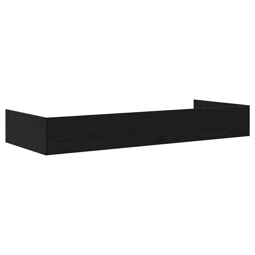 Struttura del letto Rovere Nero 90 x 190 cm Legno multistrato 3335246