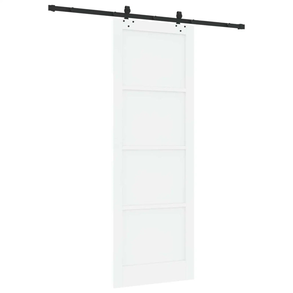 Porta scorrevole Bianco e Nero 83 x 232 cm