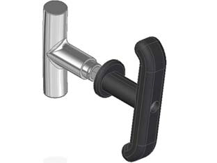 COPPIA DI MANIGLIE PER PORTA BASCULANTE 0456- - (0456.0800.0000) - 1 pezzi PREFER