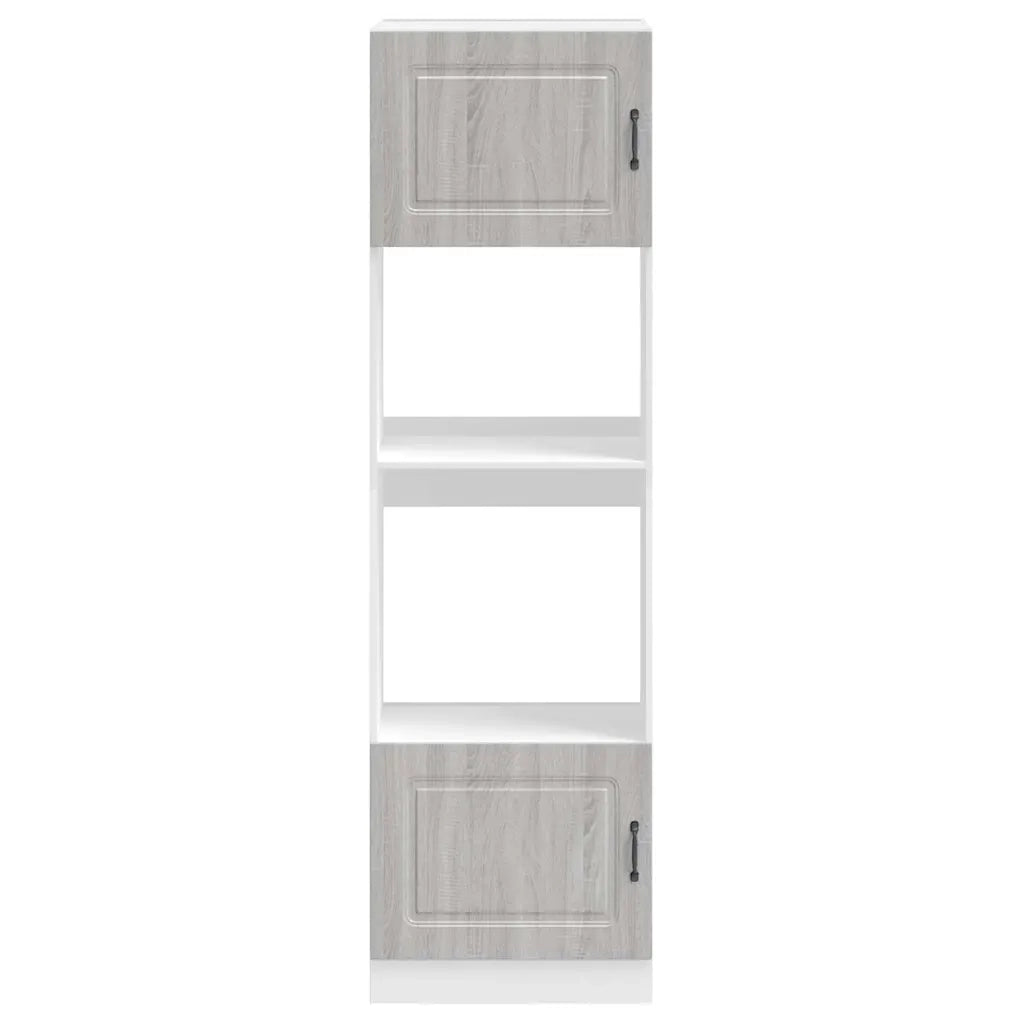 Armadi Forno 2 pz Lucca Grigio Sonoma in Legno Multistrato