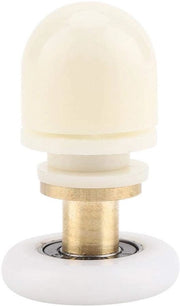 Accessori bagno a rotelle per porta vetrata - 8 pezzi (25mm) in acciaio inossidabile e ABS.
