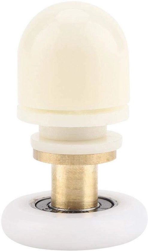 Accessori bagno a rotelle per porta vetrata - 8 pezzi (25mm) in acciaio inossidabile e ABS.