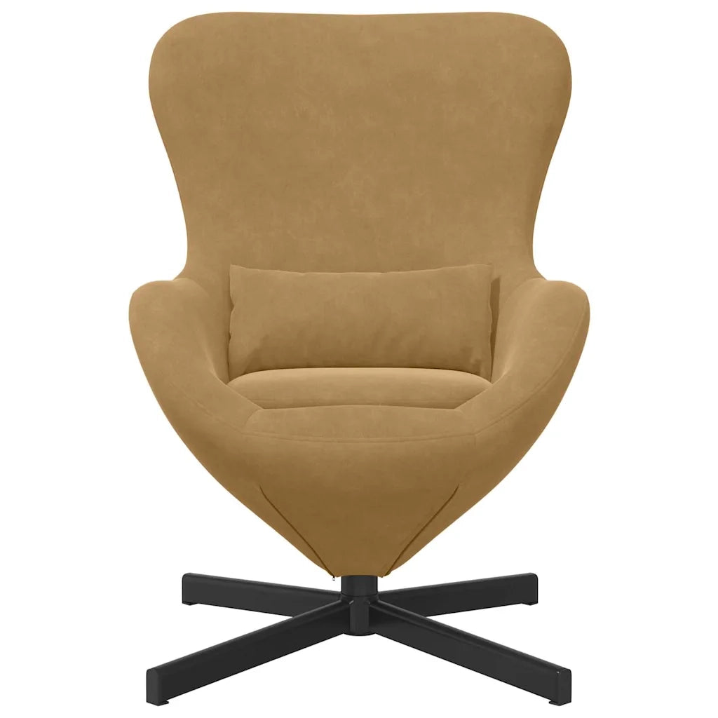 Poltrona uovo Marrone 63 x 73 x 90 cm Velluto 42002764