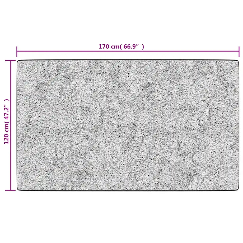 Tappeto Lavabile Nero e Bianco 120x170 cm 373996