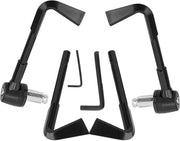 Paralampo di protezione per manubrio - Guanto di protezione Paraleve Rosso CNC - Stabilizzatore di sterzo (Nero).