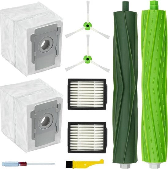 Accessori per Aspirapolvere compatibili con iRobot Roomba i7+, i3, i3+, i4, i4+, i6, i6+, j7, j7+, i8, i8+, E5, E6, E7, serie E e J, Accessori, 1 set Borse in Gomma per Pulizia