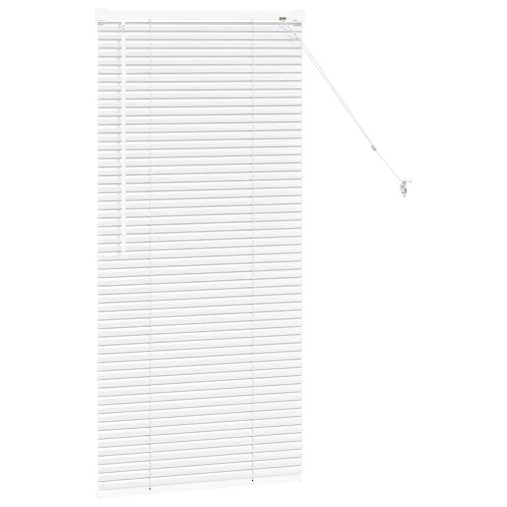 vidaXL Tenda per Finestra con tende Manuale Bianco Alluminio