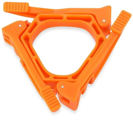 Sostegno Porta Bottiglia Opacchiabile - Stabilizzatore - Beccuccio per Campeggio - Leggero - Sostenibile - ABS 18,7 cm - Stantuffa per Bottiglia