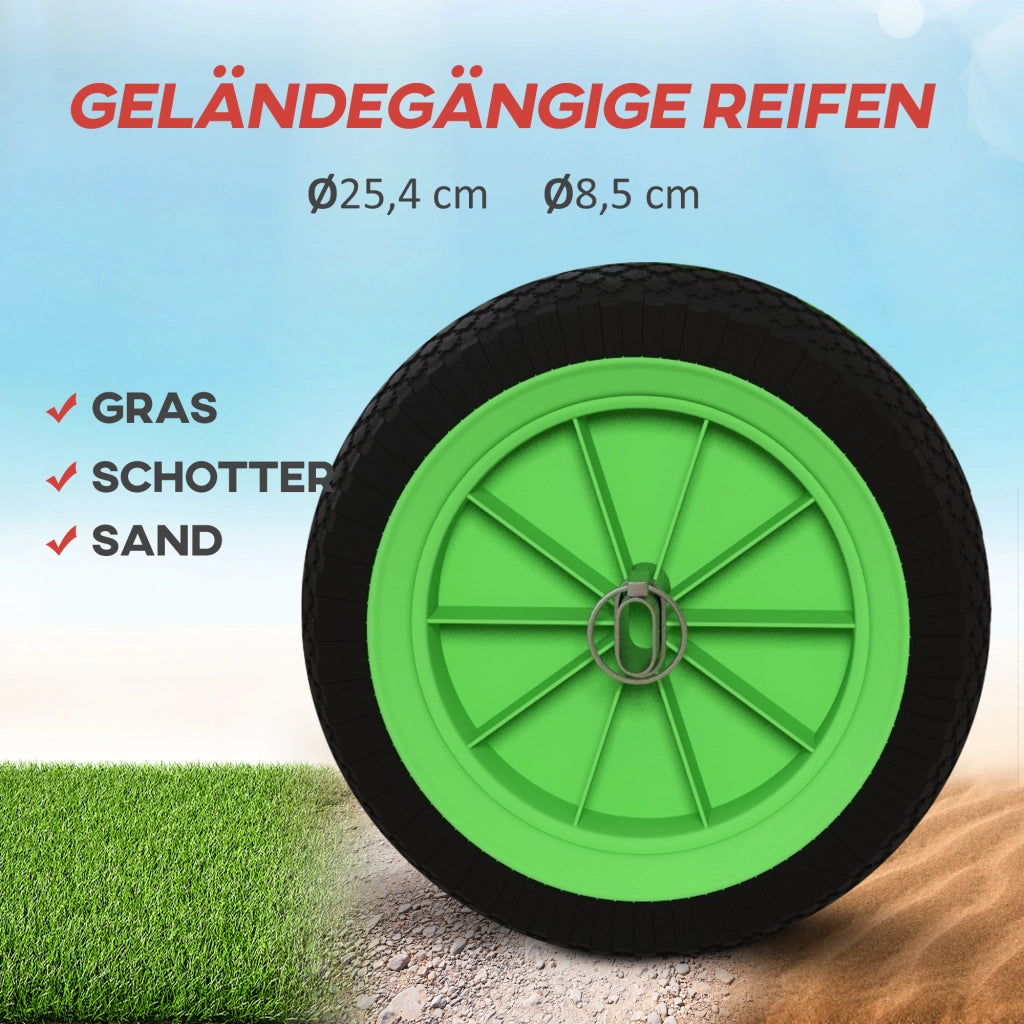 Carrello Trasporto Pieghevole Regolabile ¨C zephmum ¨C Nero+Verde 79x72.5x42 cm