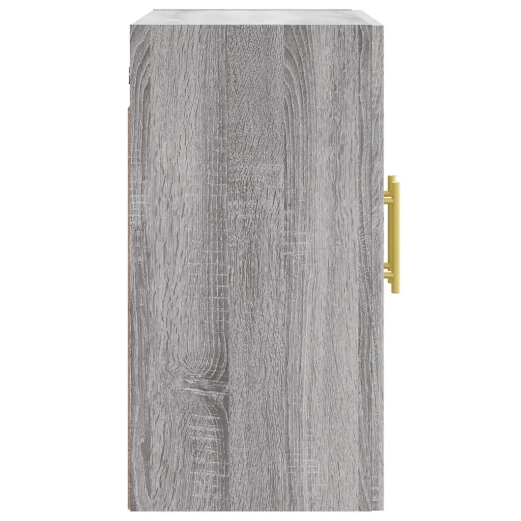 Mobiletto a parete moderno sospeso con vano contenitore 60 x 31 x 60 cm in legno composito grigio 02_0048796
