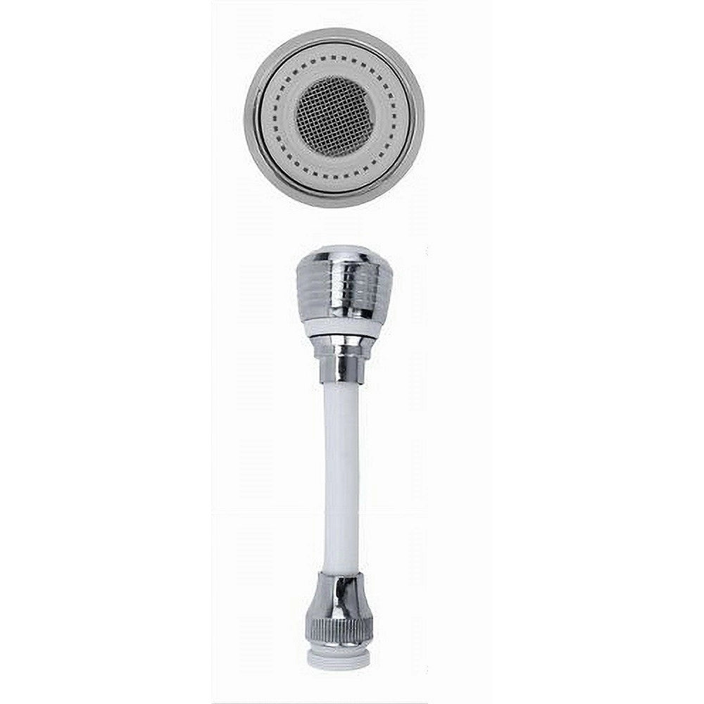Trade Shop - Aeratore Rompigetto Rubinetto Lavello Cucina Bigetto Cromato Bianco Snodo 69251 -