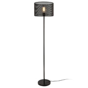 Lampada da terra in metallo nero attacco E27 153 cm 03_0002446