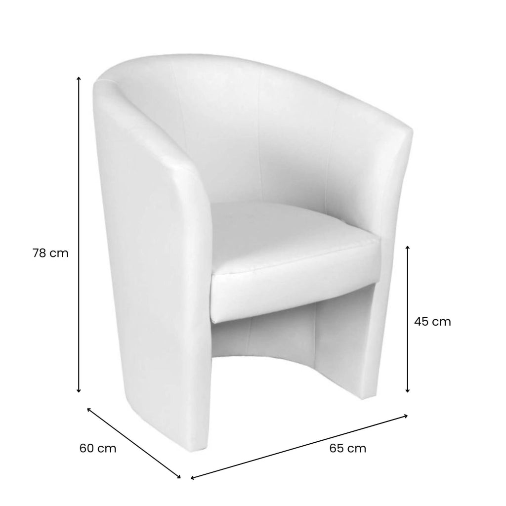 Poltrona Ago 63x76h cm, braccioli