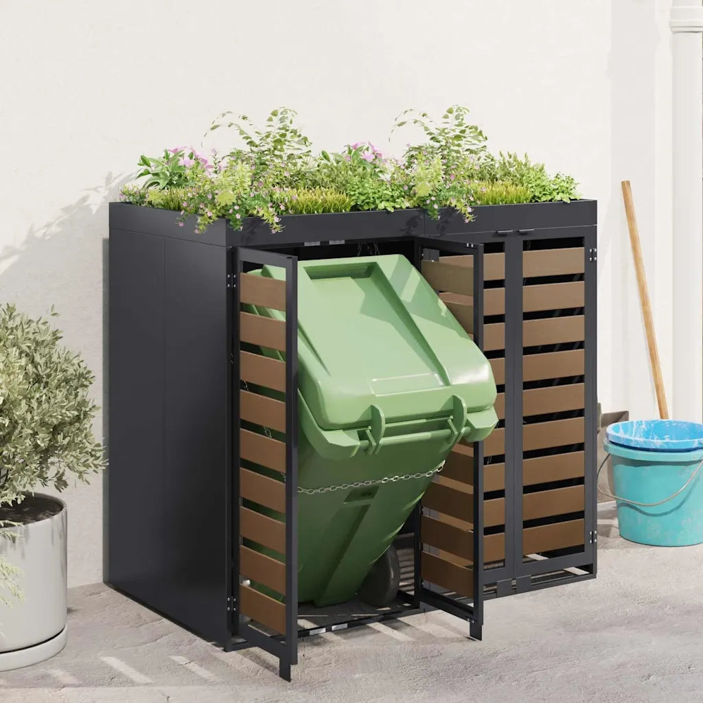 Contenitore per Rifiuti per 3 Bidoni 340 x 77.5 x 115.5 cm