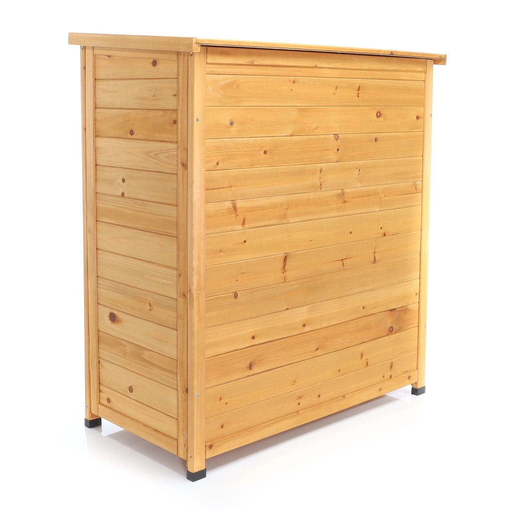 Armadio basso da giardino 2 ante 870x465x916 mm In legno di abete rosso Capanno degli attrezzi